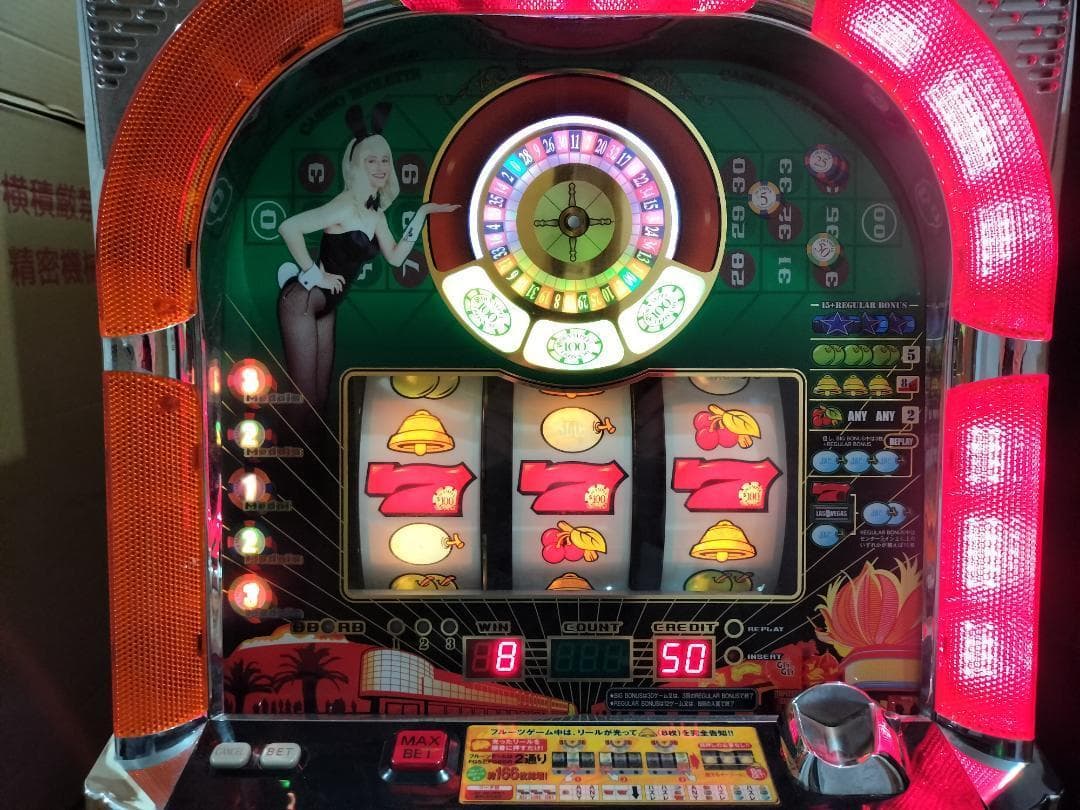 【パチスロ実機】オリンピア★ラスベガス【不要機付】４号機・超レア・人気台