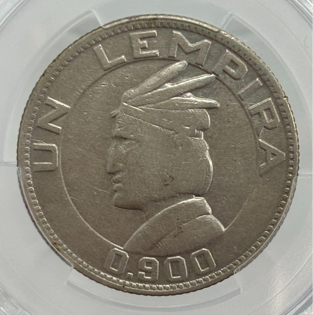 1932年ホンジュラス レンカスリーダー銀貨 PCGS認証