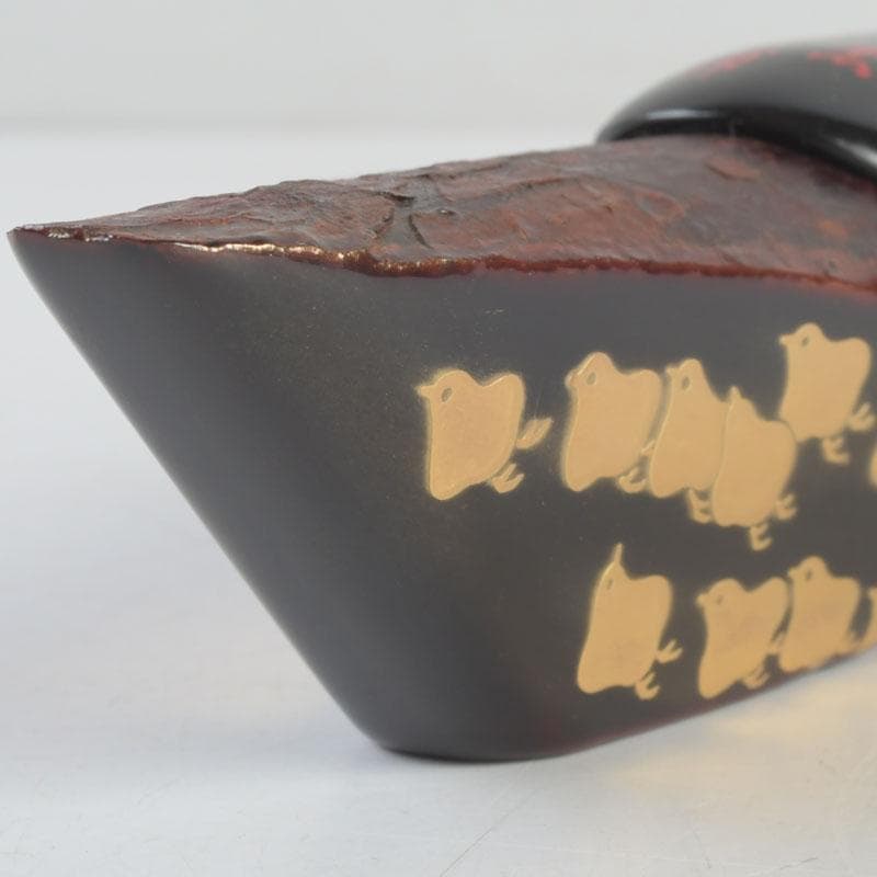茶道具　小松幸清作　玄々斎好写　蜑小舟香合　共箱　V　9531