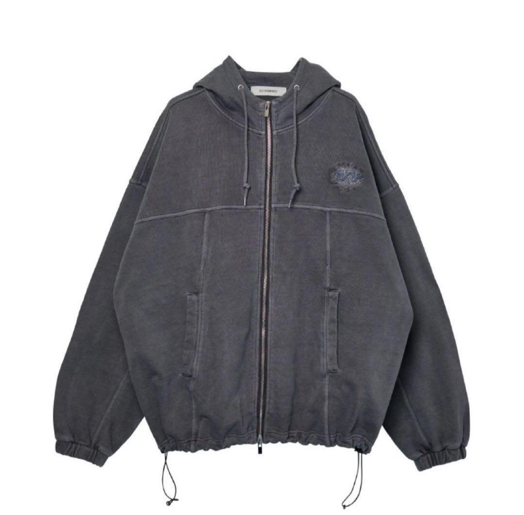 ずっと真夜中でいいのに。陰陽 Vintage Zipup Hoodie XL