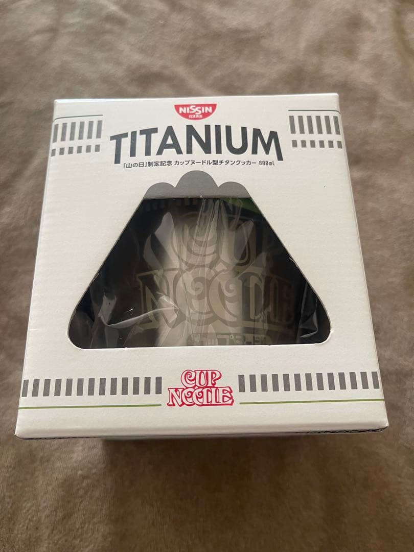 【新品・未使用】スノーピーク カップヌードル チタンクッカー 緑(山の日)