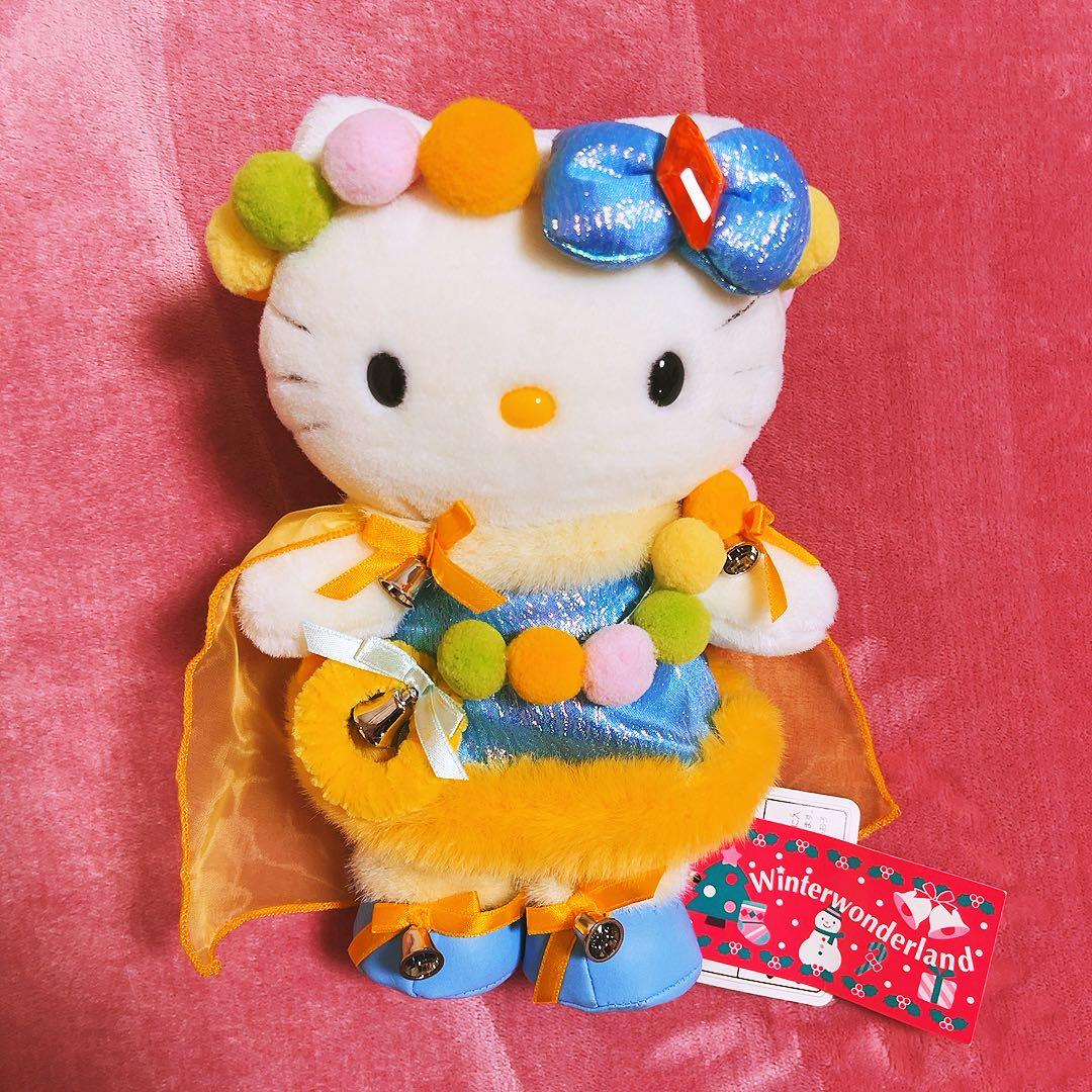 希少レア　ハローキティ　ぬいぐるみ　ポップ　レインボー　2001 サンリオ