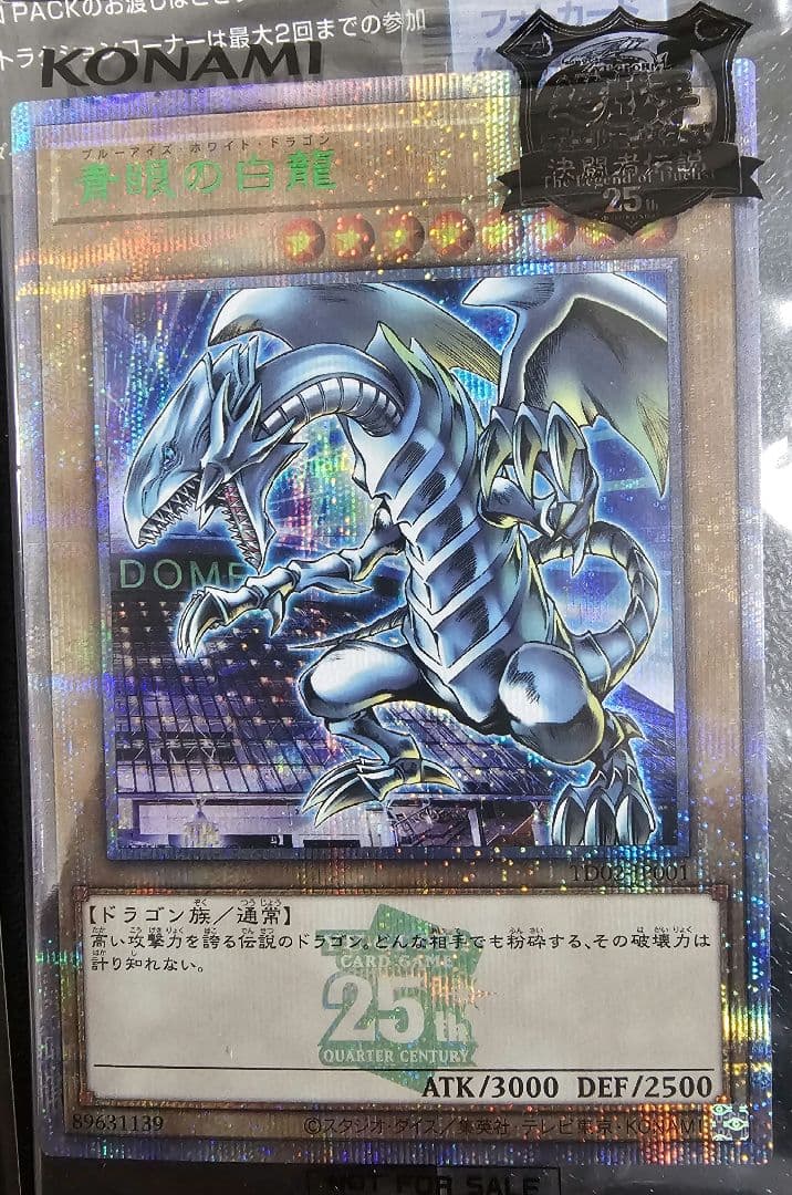 [美品]遊戯王2024 東京ドーム ブルーアイズ 封筒カードセット