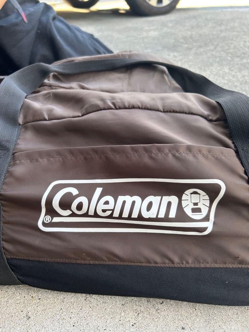 Coleman 大型タープ 白/茶色