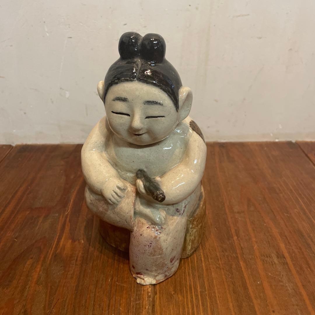 美品　陶芸　置物　オブジェ　年代物　ヴィンテージ　雰囲気ある