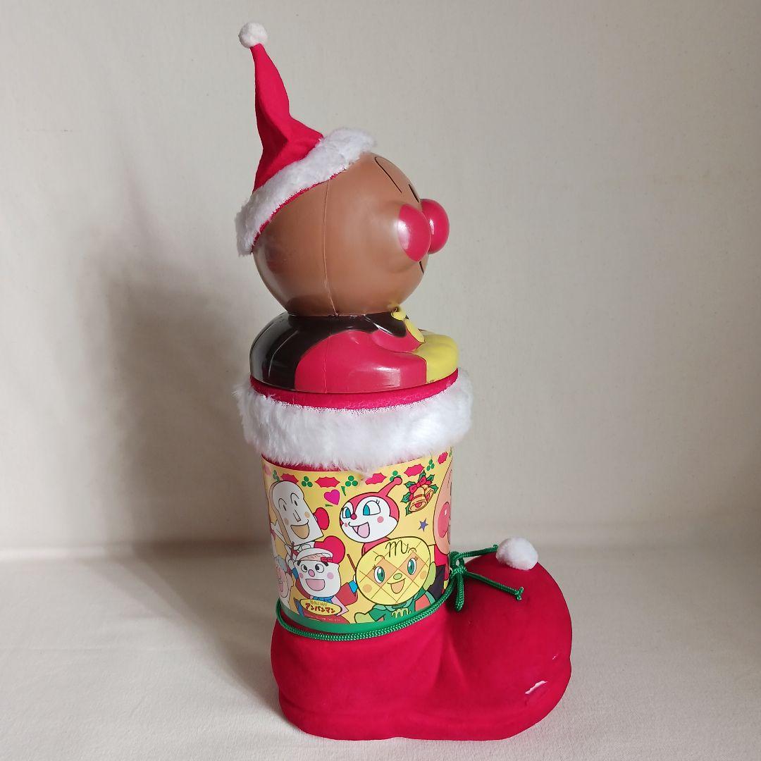 商*い様 不二家　アンパンマン　クリスマス ブーツ　壁掛け袋付き　レトロ