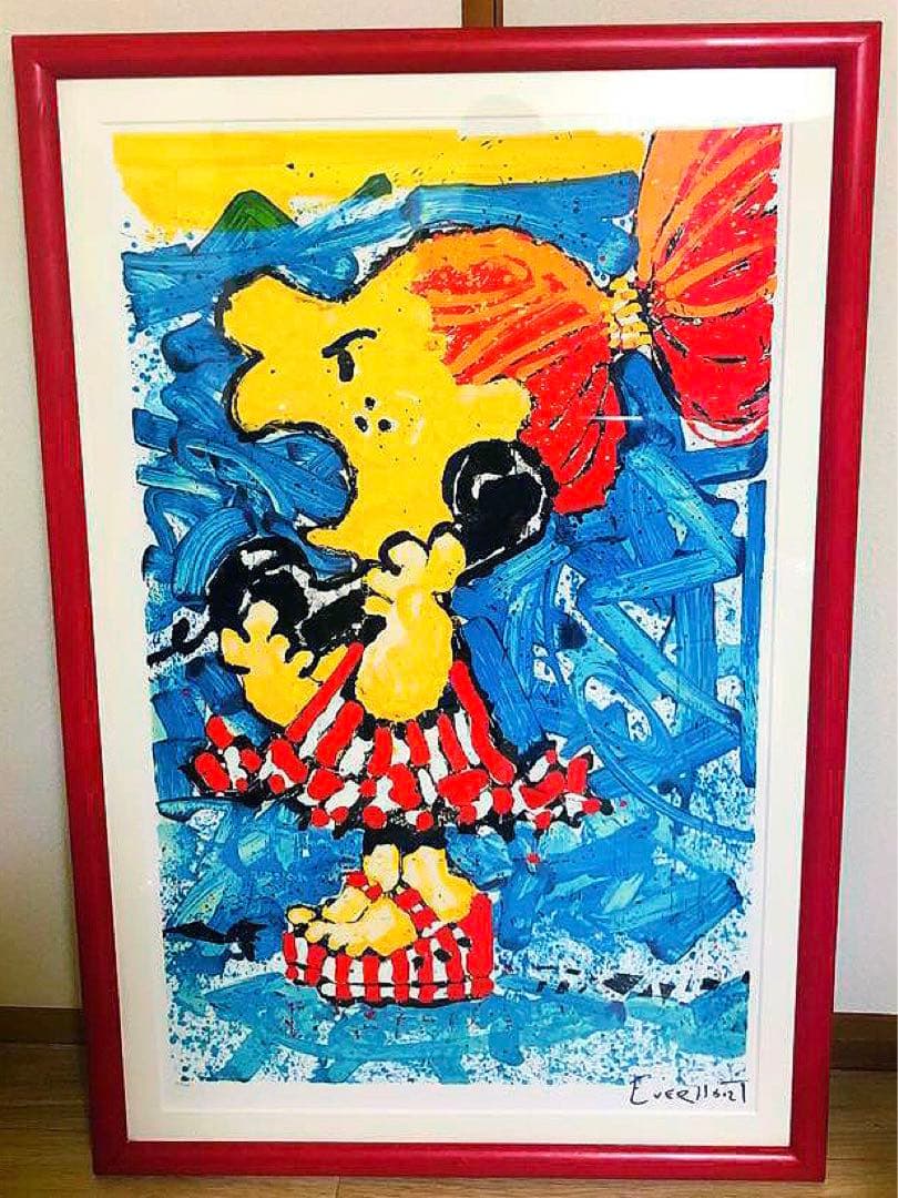 希少！大型絵画PEANUTSトムエバーハート２５年以上前の作品