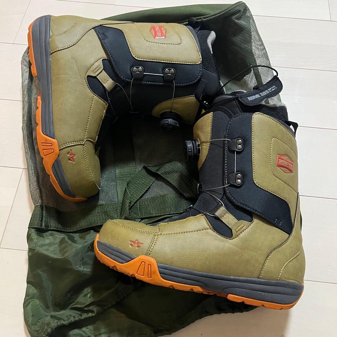 ROME SDS スノーボードブーツ ダブルBOA 26.5cmオリーブグリーン