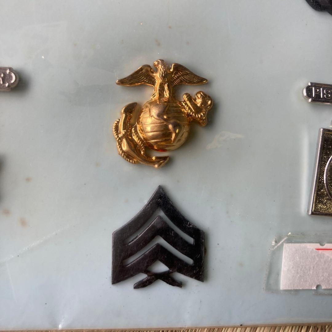 USMC ピンバッジセット台紙付き　デッドストック