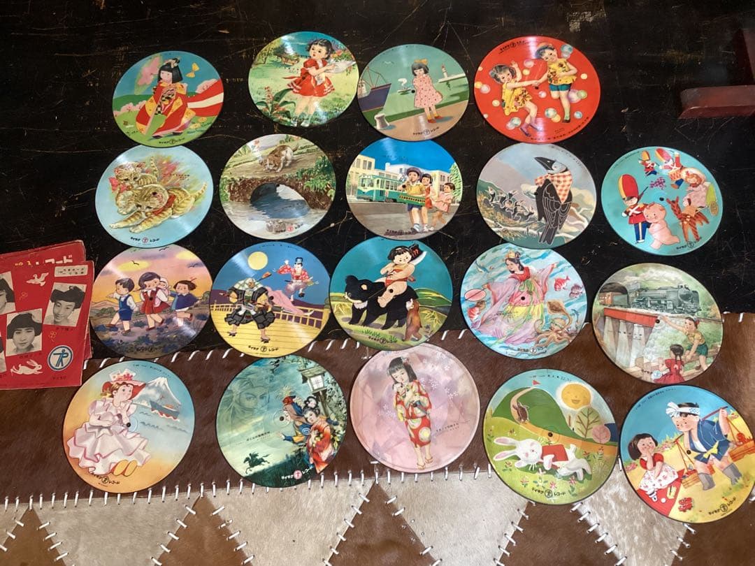 レトロ　ピクチャーレコード　１９枚　SPレコード　童謡　漫画
