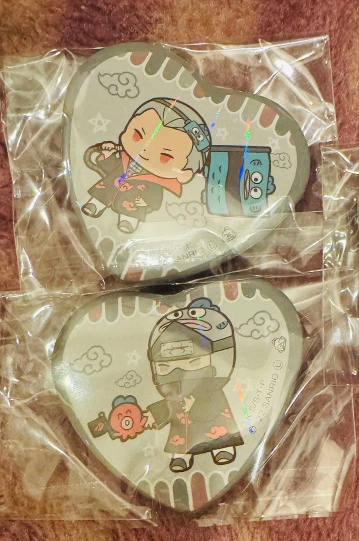 NARUTO サンリオコラボ缶バッジ SD飛段 角都