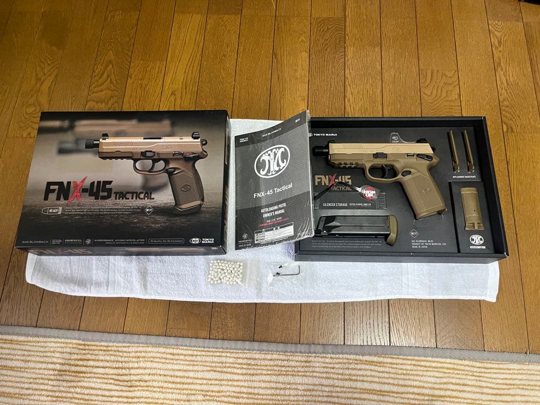 東京マルイのFNX-45タクティカル ガスブローバックガン