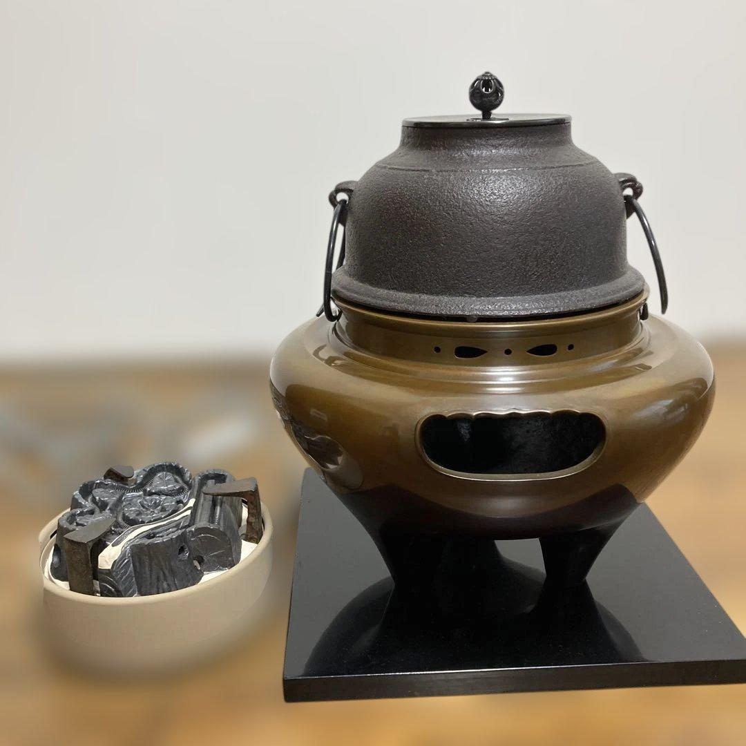 専用です鋳鉄製 茶釜 丸型