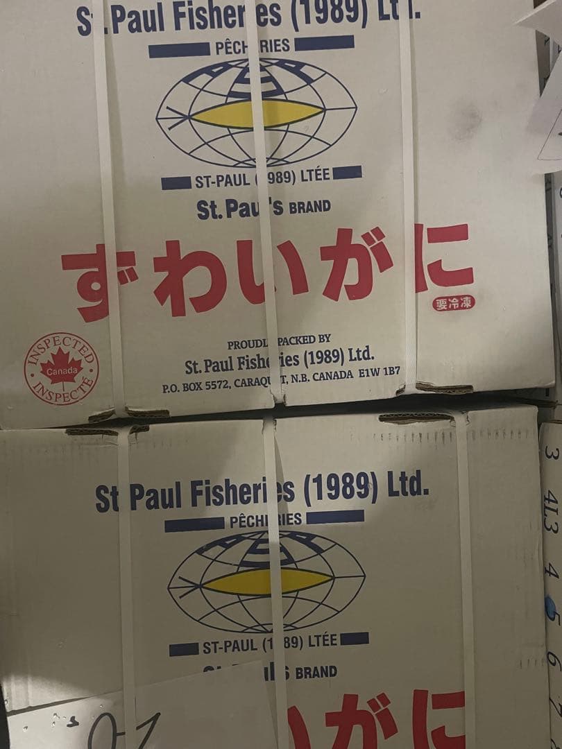 【ちゃき】冷凍ボイル　本ズワイガニ5尾/総重量3.0kg
