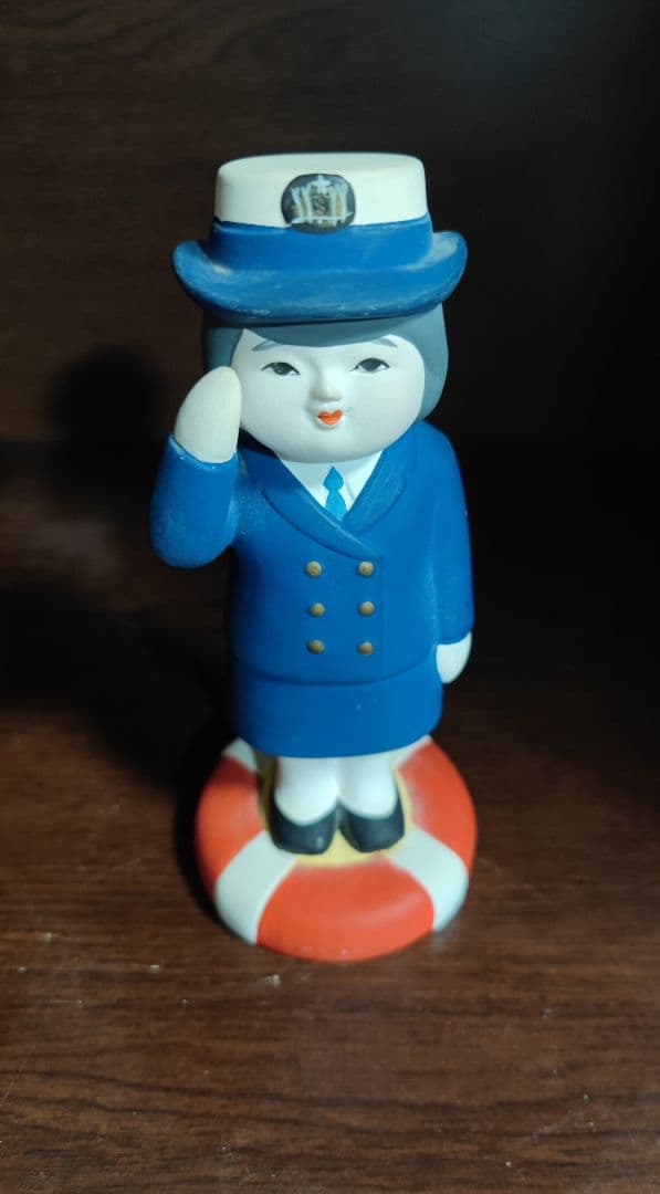【レトロ】 海上自衛隊 陶器人形