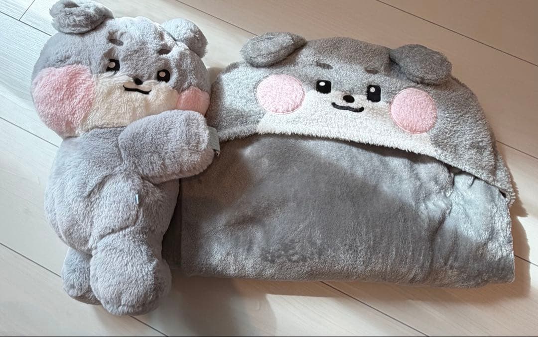 パクゴヌク ゴニニ　ブランケット　ぬいぐるみバッグ