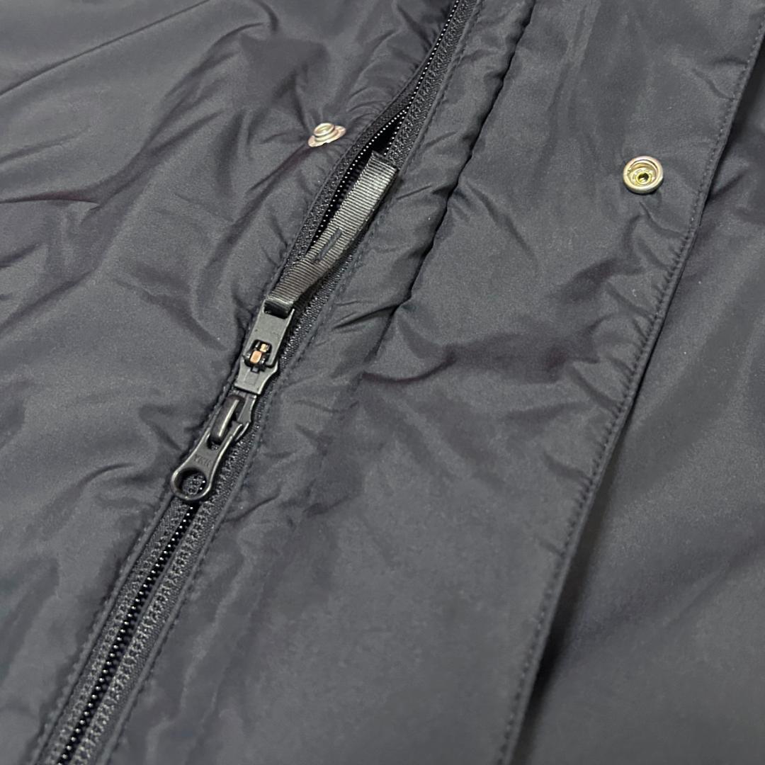 新品　ADIDAS　Lサイズ　ロング ボアコート　ベンチコート　ブラック　タフタ