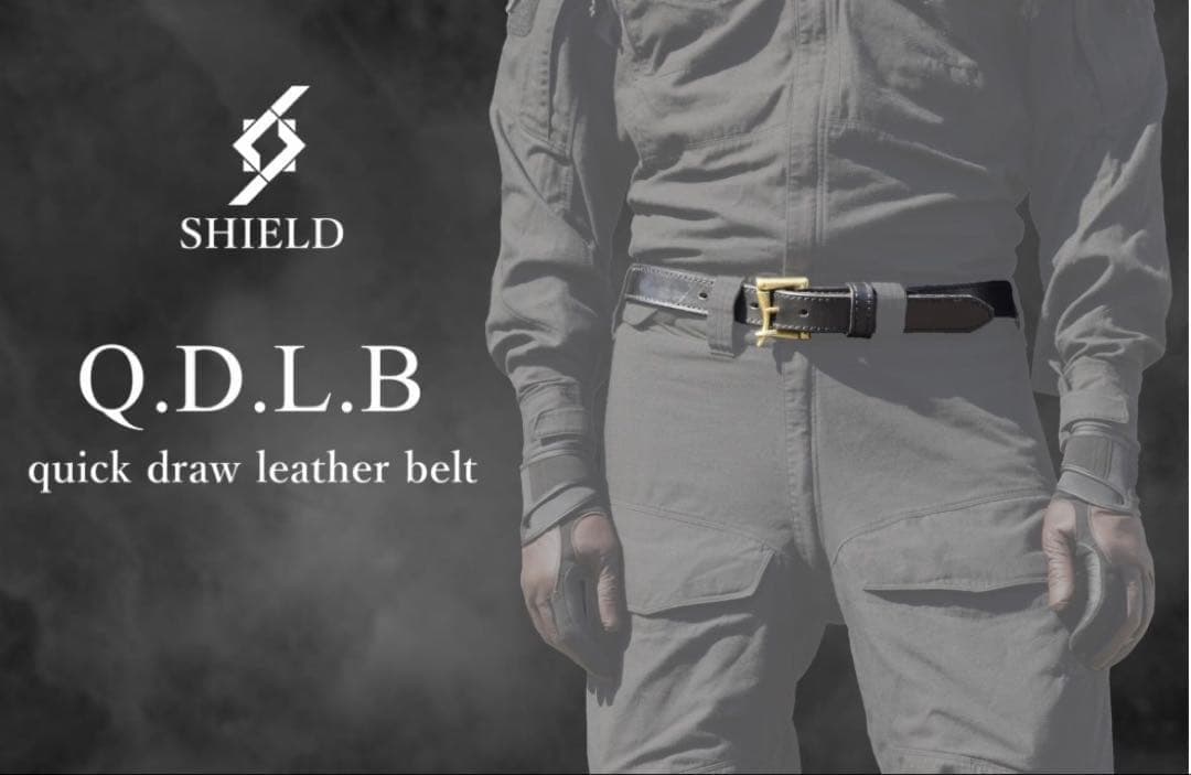 SHIELD QDLB Quick drawレザーベルト田村装備開発