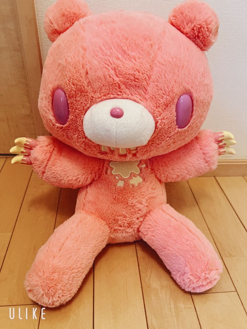ピンクグルーミーパステル型ぬいぐるみ