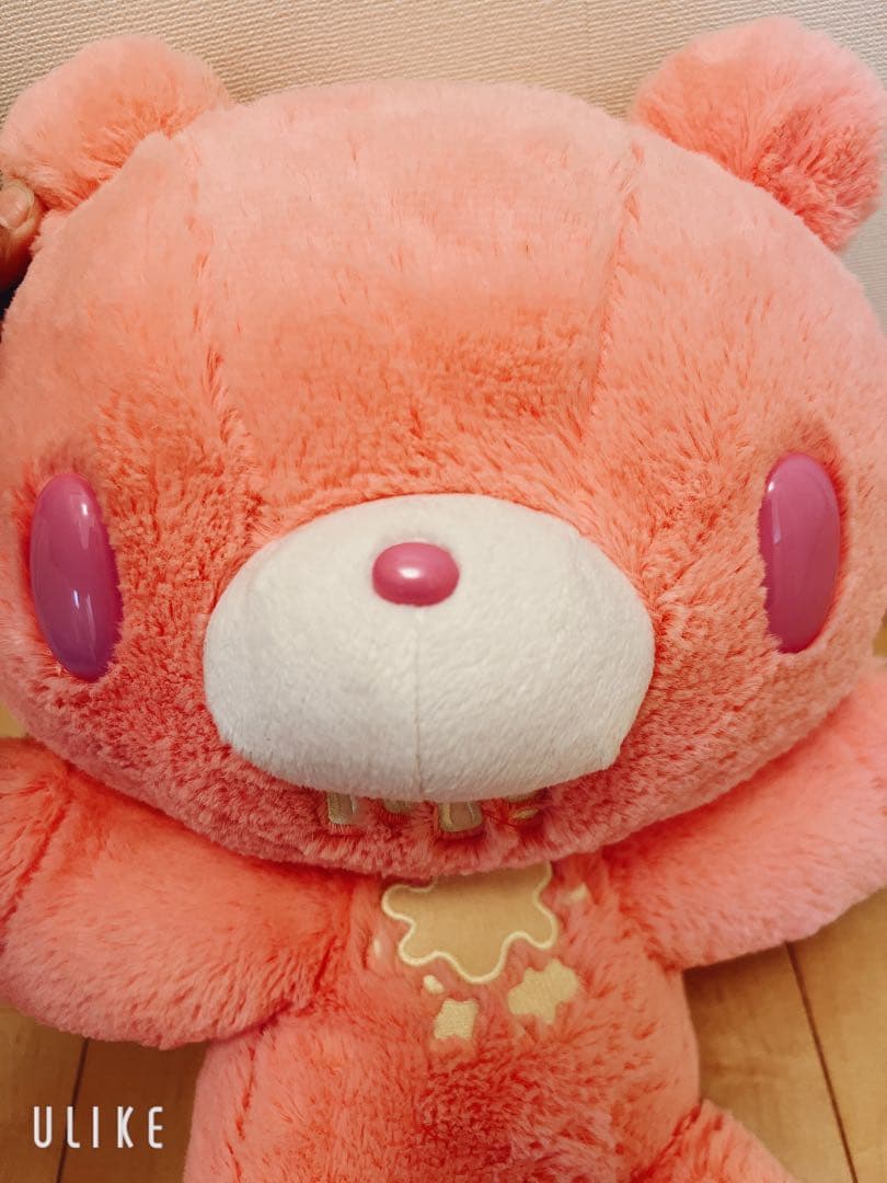ピンクグルーミーパステル型ぬいぐるみ