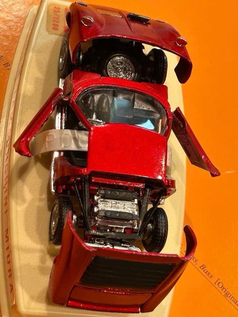 ミニカー スーパーカー ランボルギーニミウラ ポリトーイPOLITOYS レッド