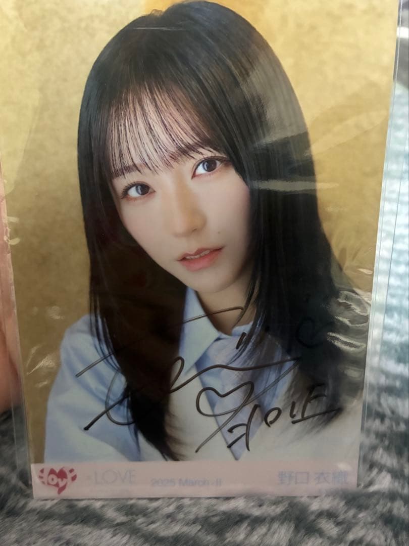 イコラブ 野口衣織 直筆 ヨリ とくベチュ、して 恋人以上好き未満 ジャケ写