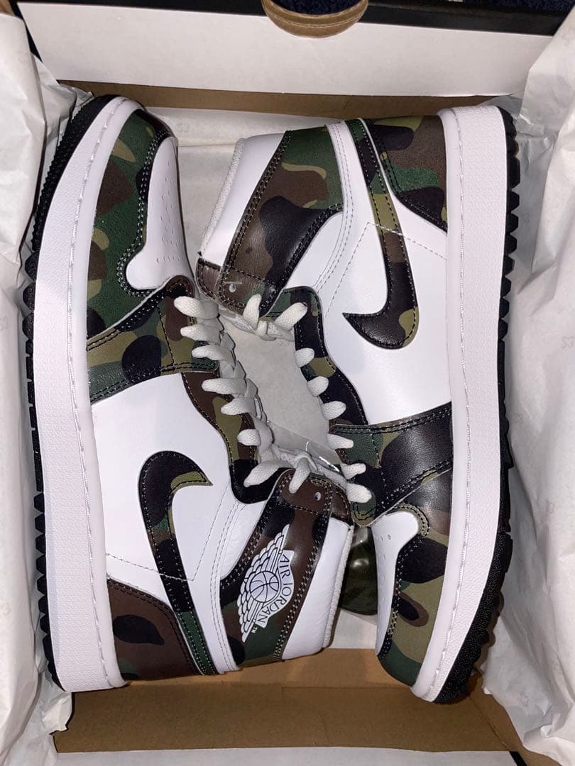 Nike Air Jordan 1 GOLFホワイト/カモフラージュ