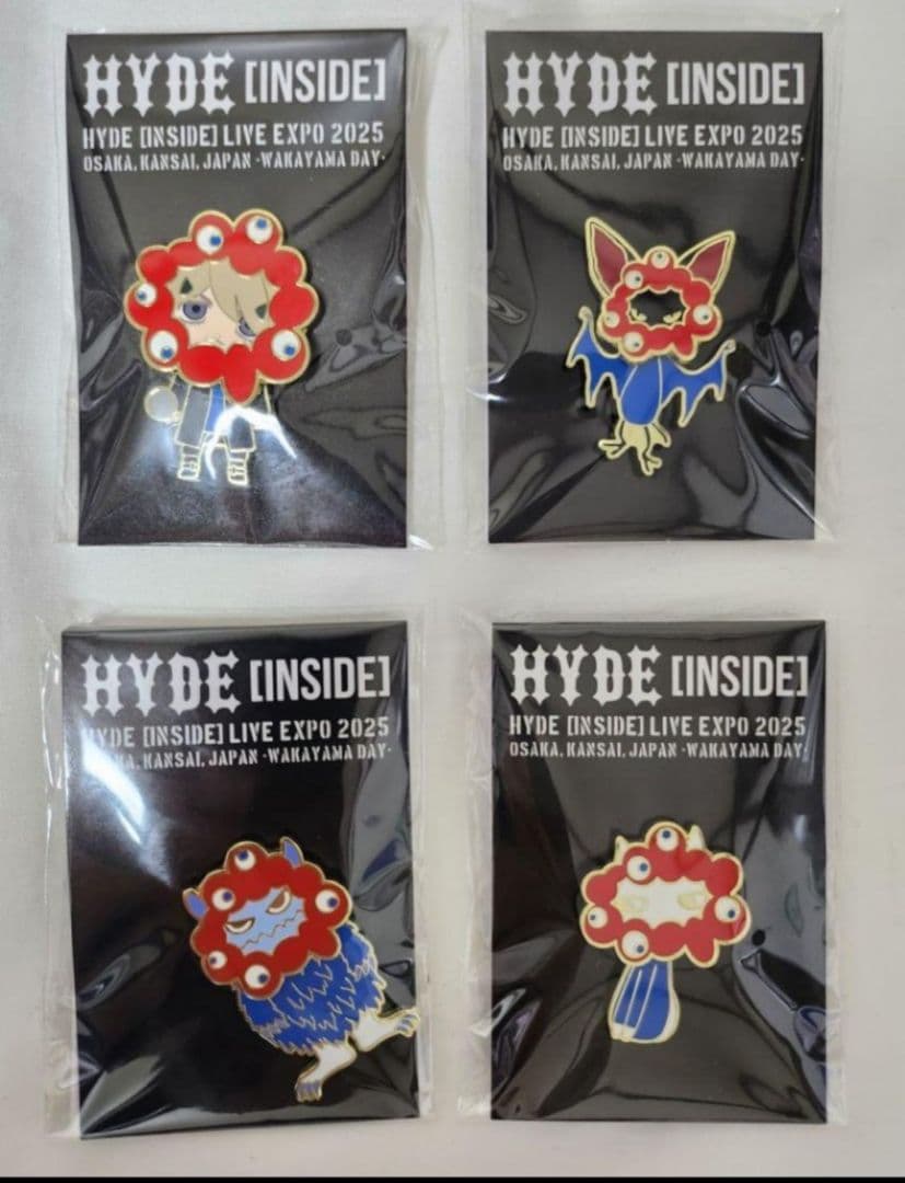 HYDE★[INSIDE] LIVE EXPO 2025◆ピンバッジ4個セット