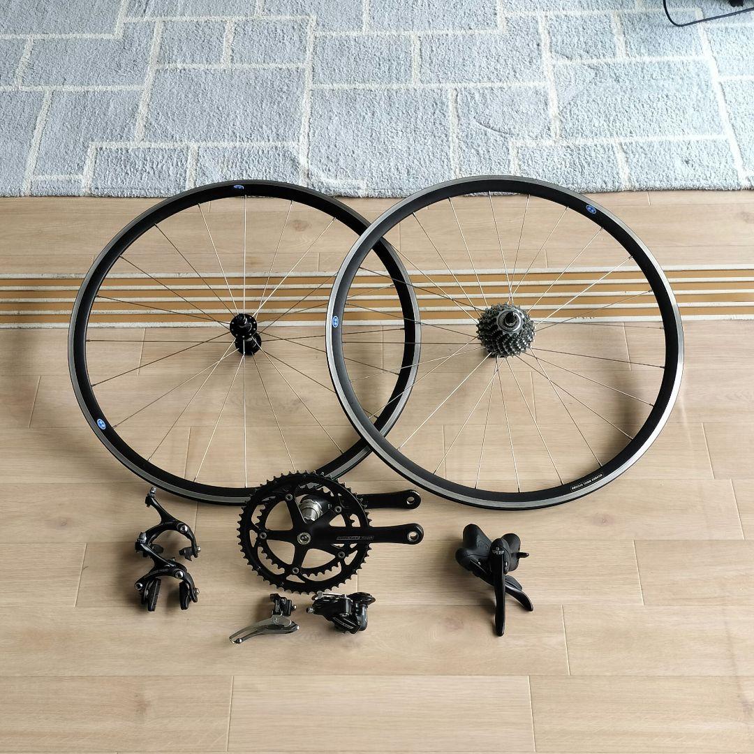 自転車 コンポーネントセット ホイール付き カンパニョーロ ミラージュ 9s