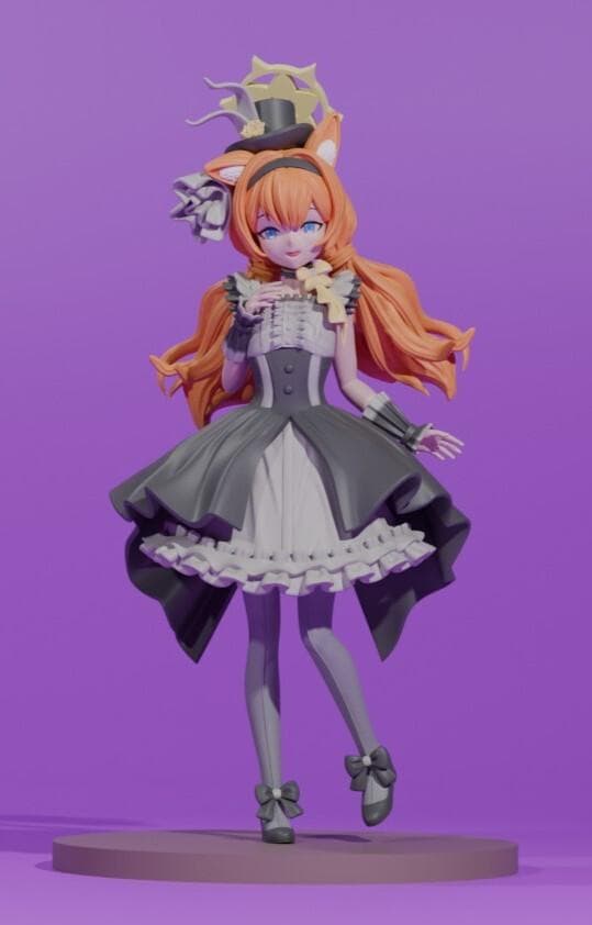 伊落マリー　ブルアカ　1/7　19ｃｍ　未塗装未組立　ガレキ　ブルーアーカイブ