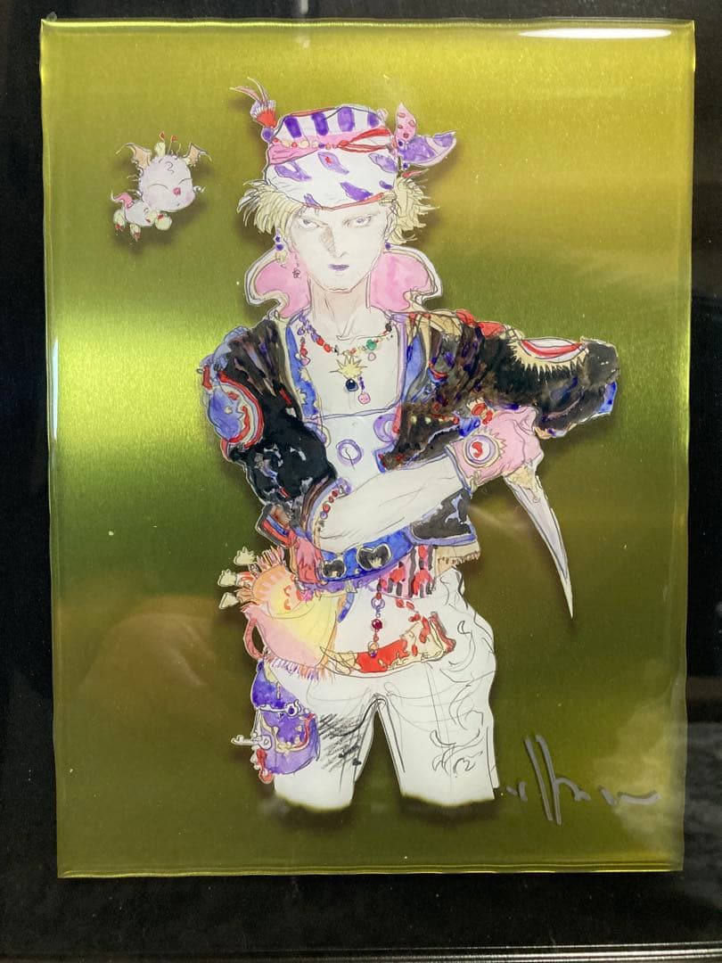 天野喜孝 FF6 版画 絵画 ロック B5サイズ