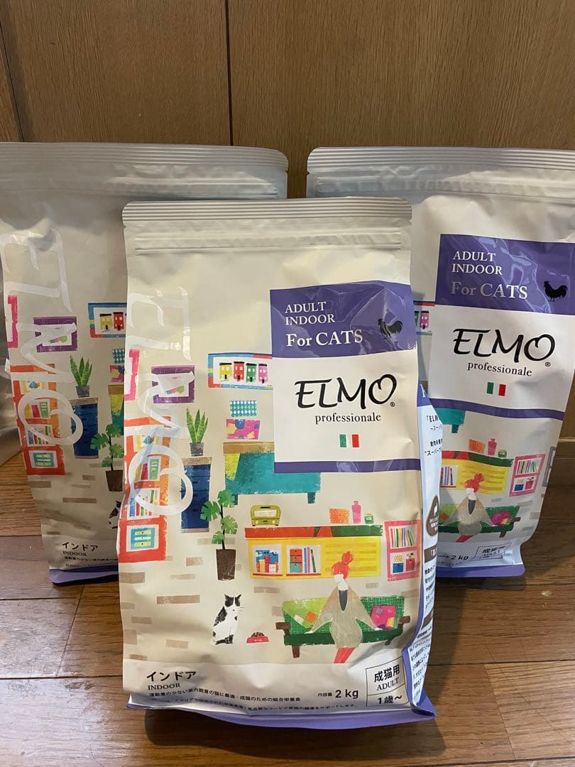 ELMO キャットフード 大人用 2kg 3袋　6kg