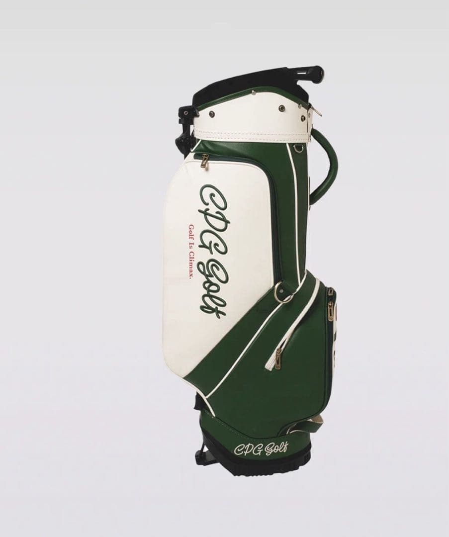 激レア　新品未使用　CPG Golf キャディバッグ グリーン/ホワイト