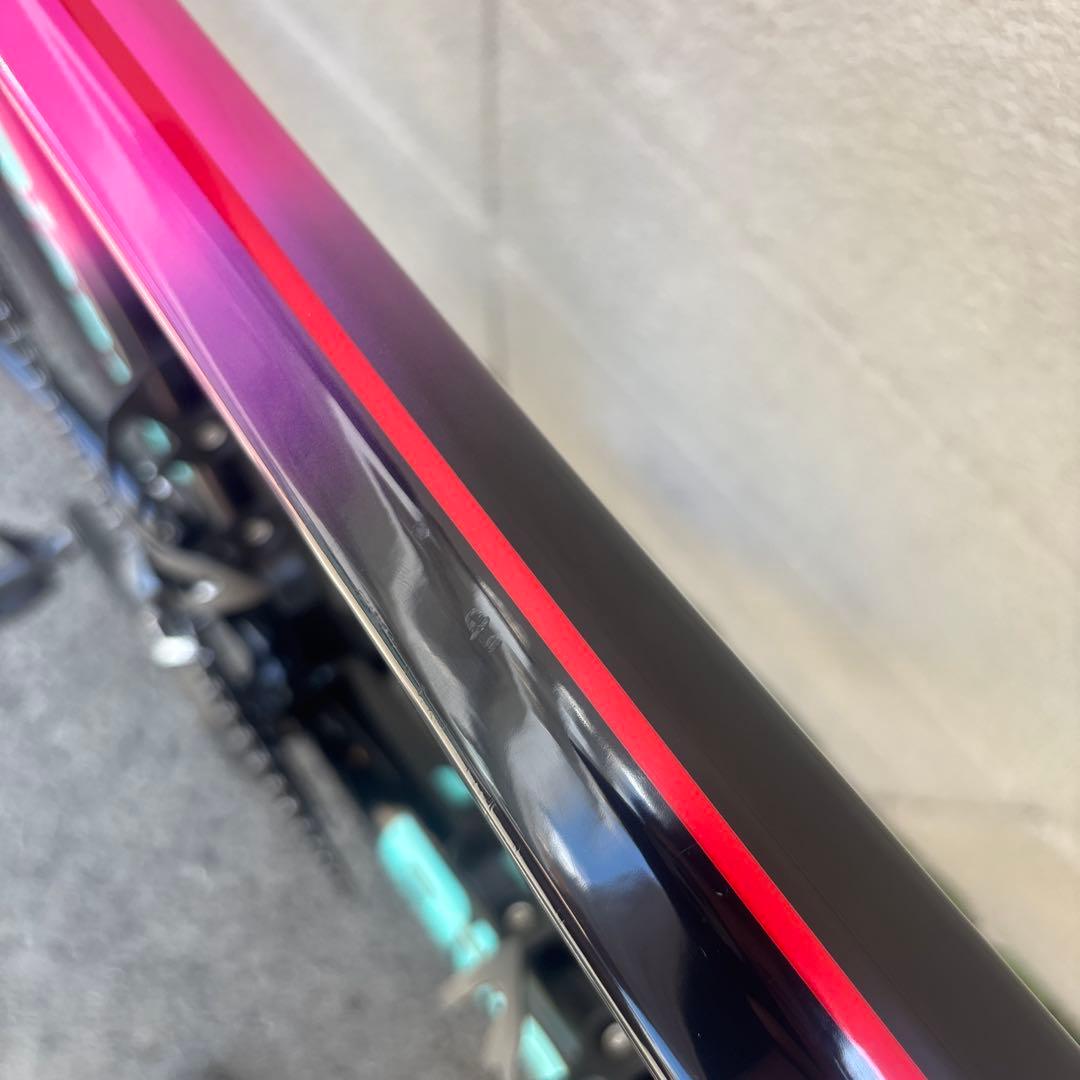 【再値下/軽量】Bianchi FENICE PRO(黒×ピンク) サイズ55