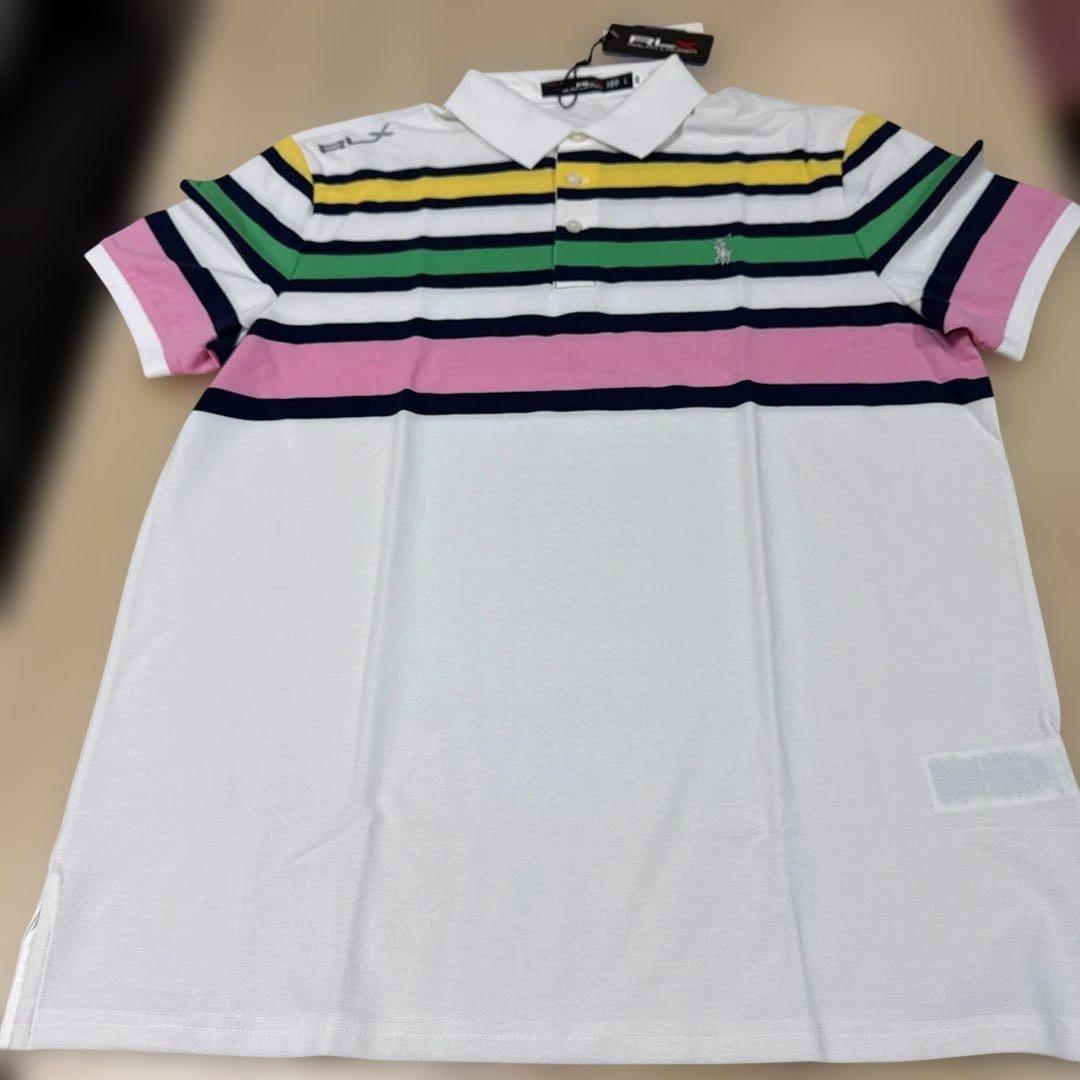 RLX RALPH LAUREN ストライプ ゴルフシャツ