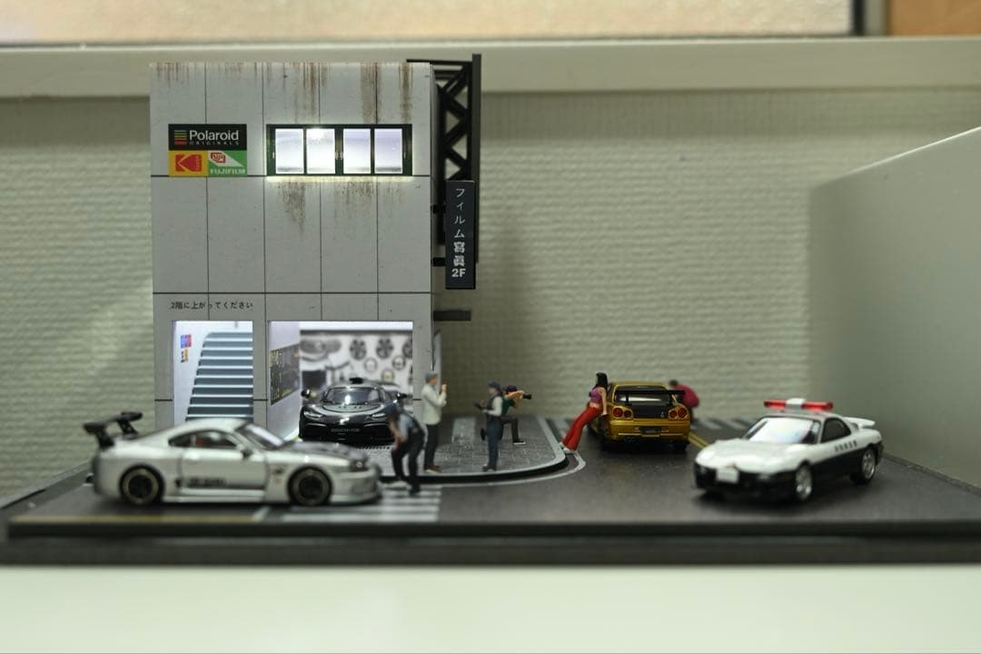 1/64 ジオラマ完成品 セット （保護ケース付・車両元箱あり)