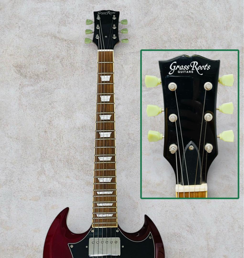 （美品）GrassRoots G-SG-STD エレキギター チェリー色