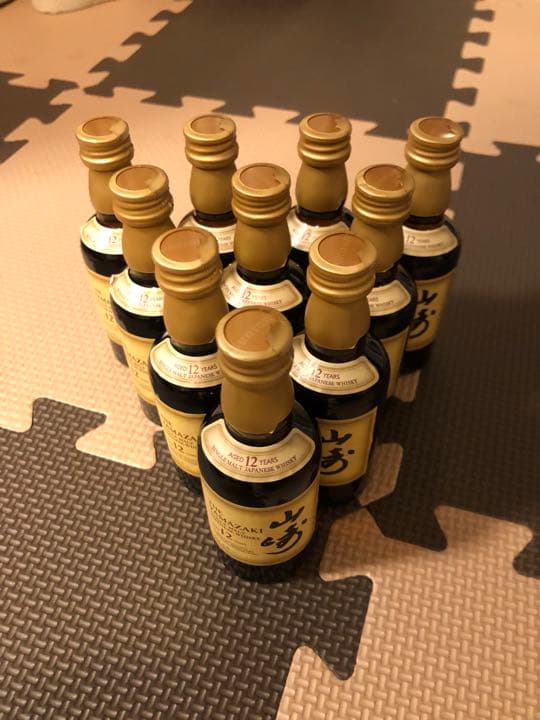 サントリーシングルモルトウイスキー　山崎12年ミニチュアボトル50ml 10本