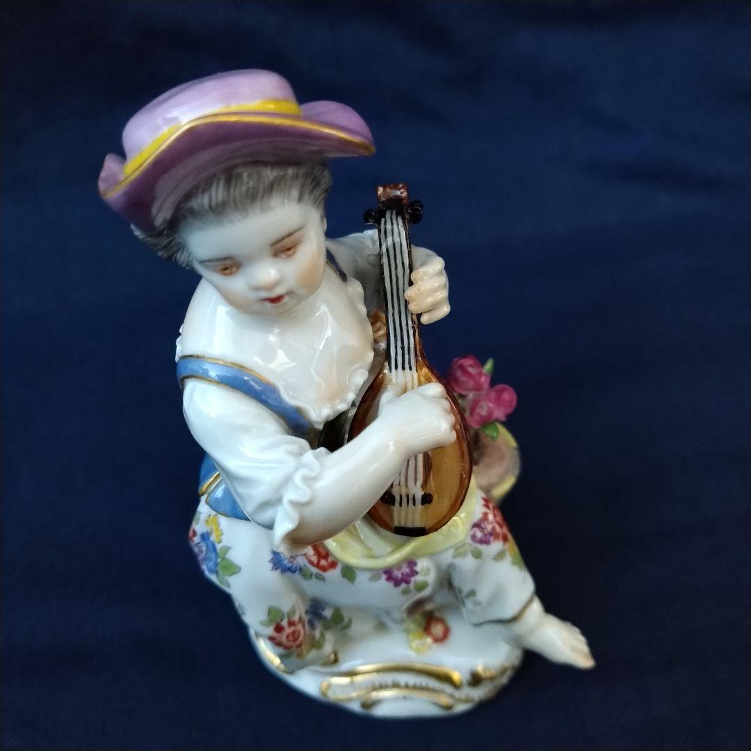 りんごミカン✤マイセン(Meissen)フィギュリン『リュートを弾く少女』