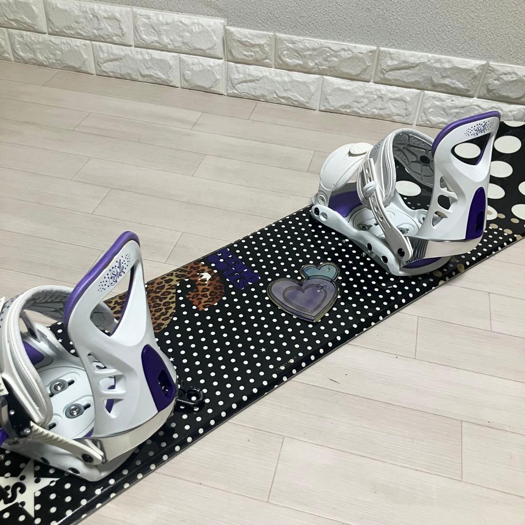 【美品】バック付/Stella STLOO QUEEN ステラスノーボード144