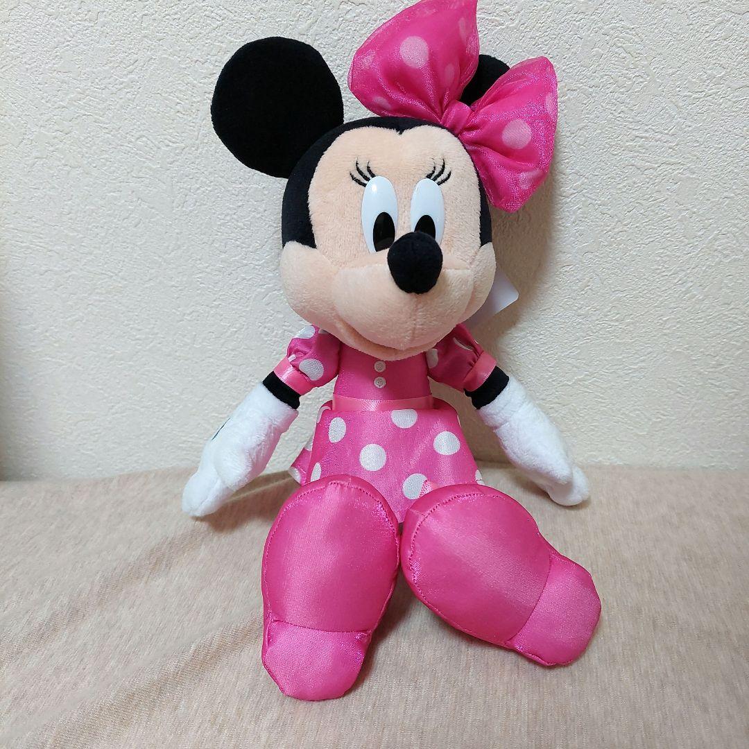 ディズニー★ミニーの日 ぬいぐるみチャーム 水玉 ピンク
