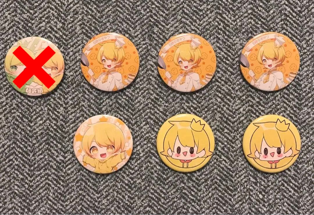 6時のおやつ からつけあっきぃ あっきぃ ぷりっつ アクキー 缶バッジ アンプ
