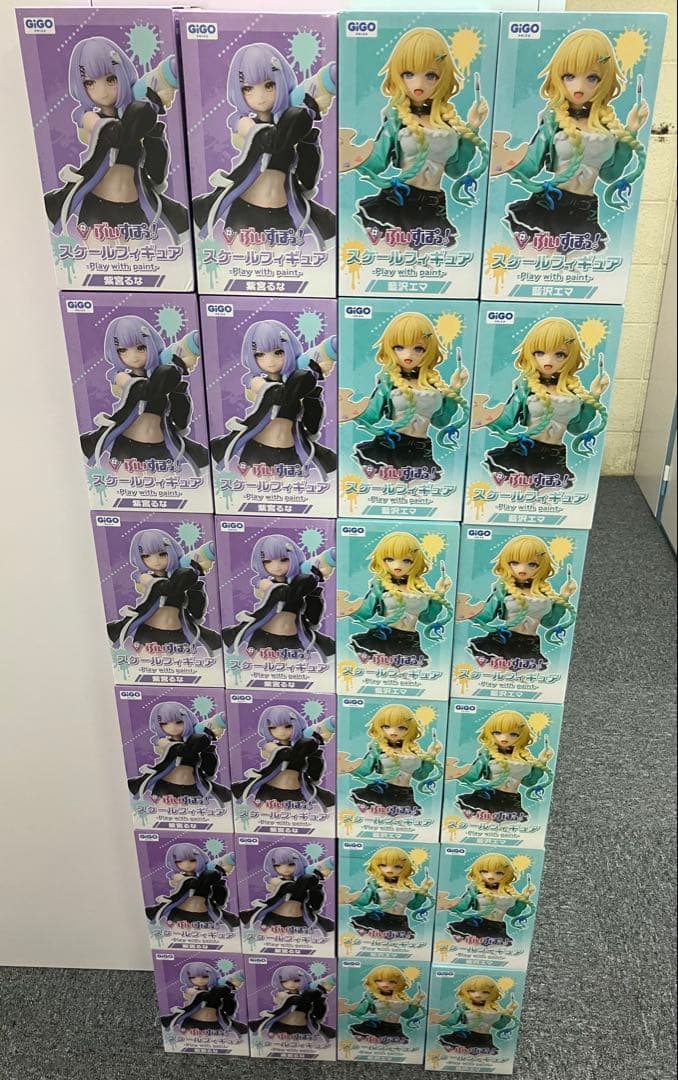 GIGO限定　ぶいすぽ　フィギュア　プライズ　藍沢エマ×12 紫宮るな×12