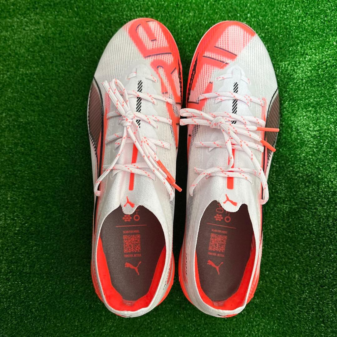 PUMA ULTRA サッカーシューズ ホワイト/オレンジ