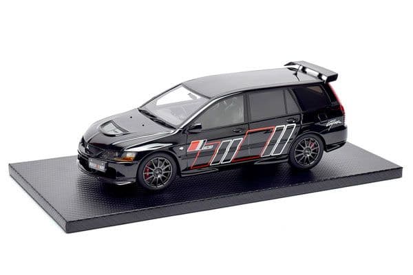 1/18 ランサーエボリューション9ブラックミニカーレジンモデルリアルウィン