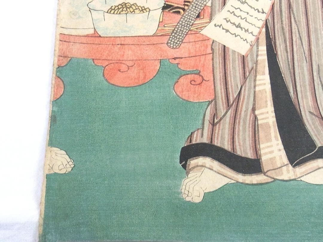 歌川国貞 浮世絵 役者絵 木版画 豊國画 アンティーク 江戸時代