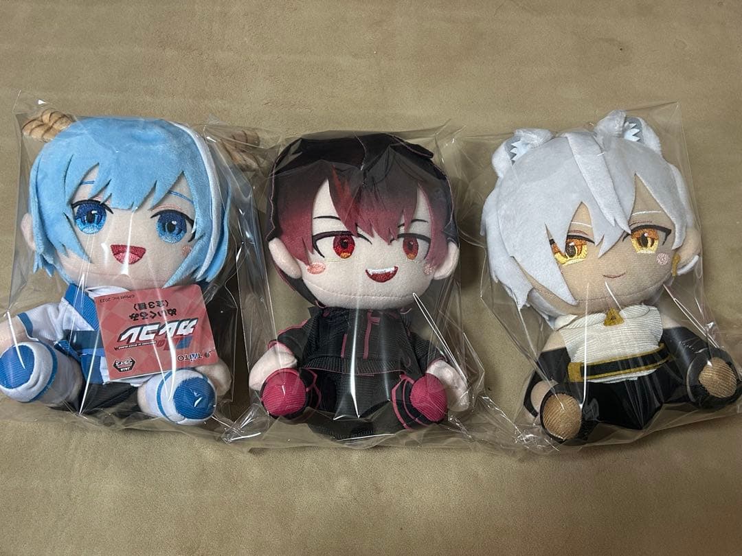 混血のカレコレ　ぬいぐるみ　カゲチヨ　ヒサメ　シディ　全3種コンプリートセット