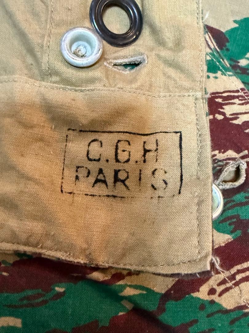 美品　フランス軍幕　リザードカモツェルトバーン　同色4枚セット