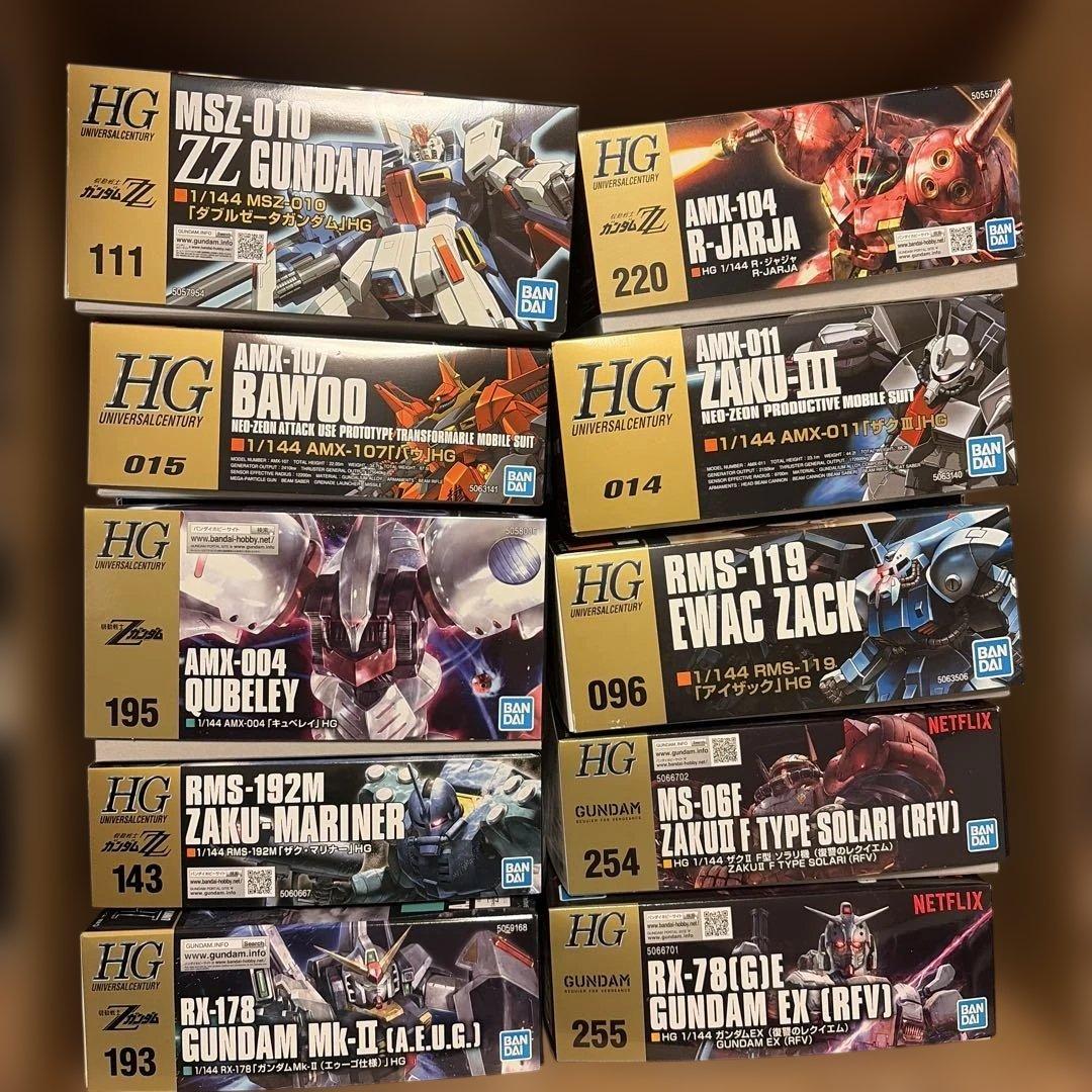 K*1様 HG ガンプラキット セット 10種