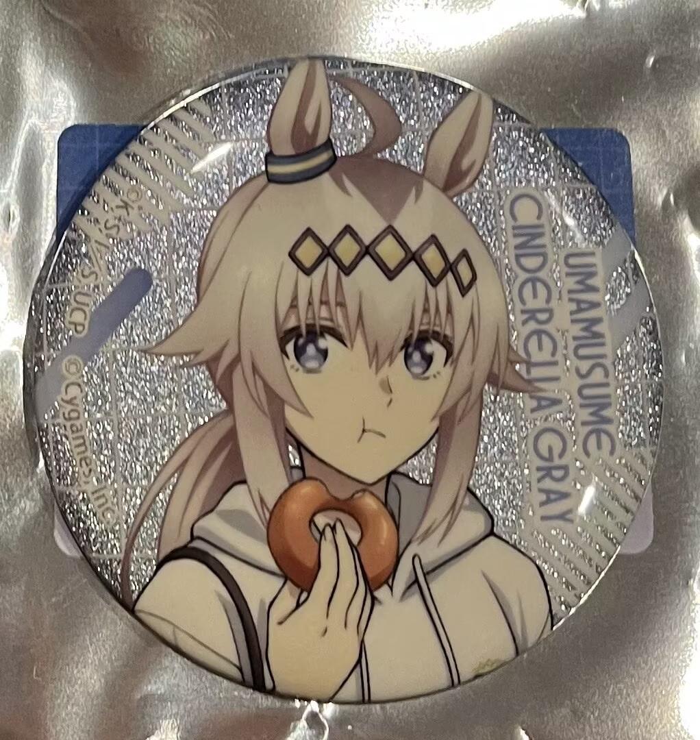 ウマ娘　オグリキャップ　グリッター缶バッジ　 マルイ　9点